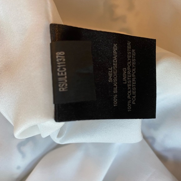 Tibi | 100% silk slip dress, white and brown leopard print, Sz 10 - Picture 4 of 4